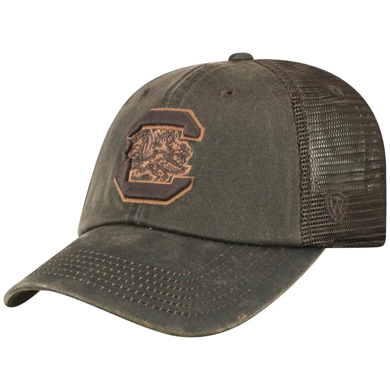 South Carolina Gamecocks TOW Brown "Chestnut" Style Mesh Adj. Relax Hat Cap