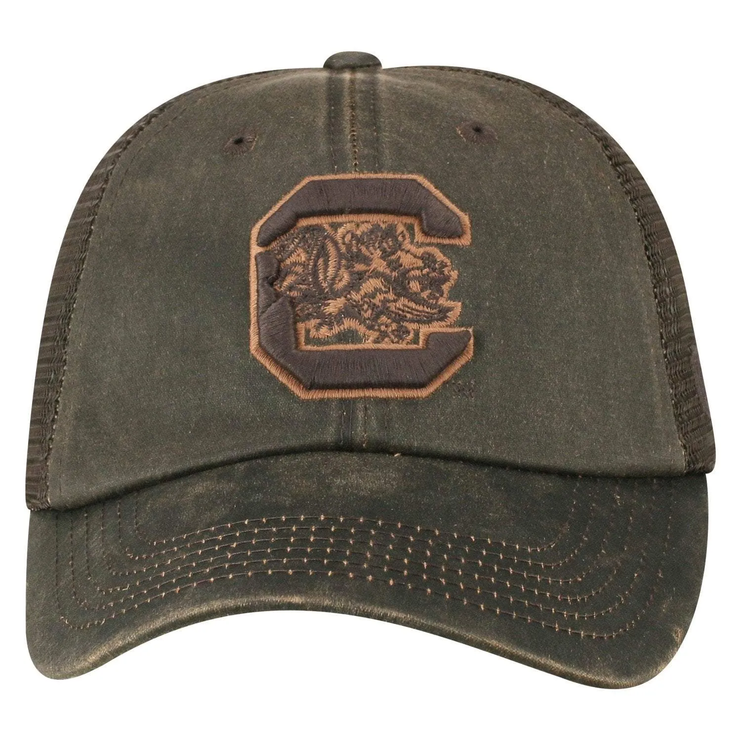 South Carolina Gamecocks TOW Brown "Chestnut" Style Mesh Adj. Relax Hat Cap