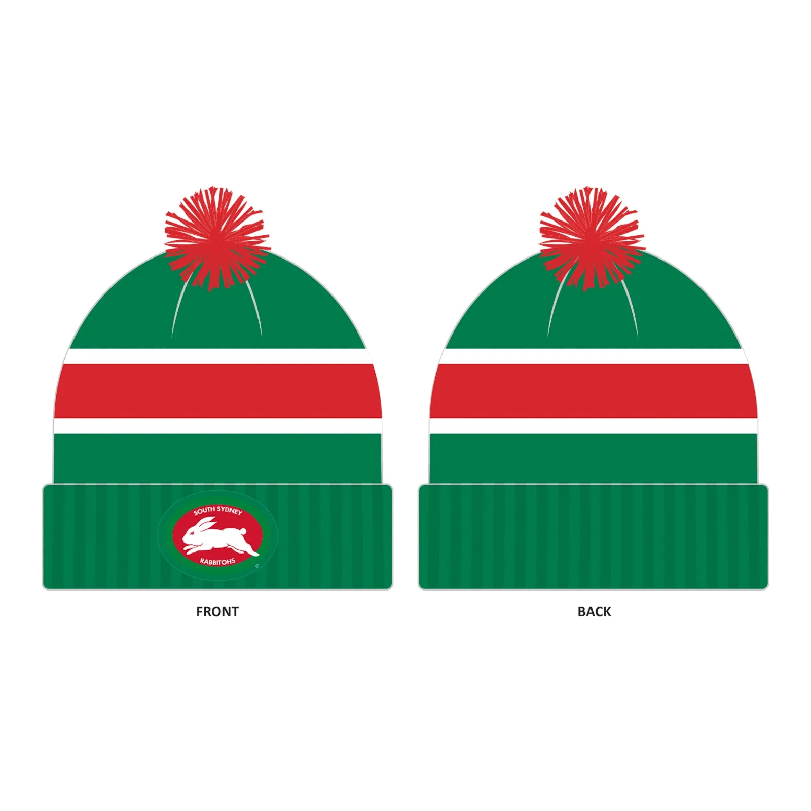 South Sydney Rabbitohs Adult NRL Heritage Retro Beanie Rugby League