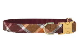Spiced Cider Flannel Dog Collar