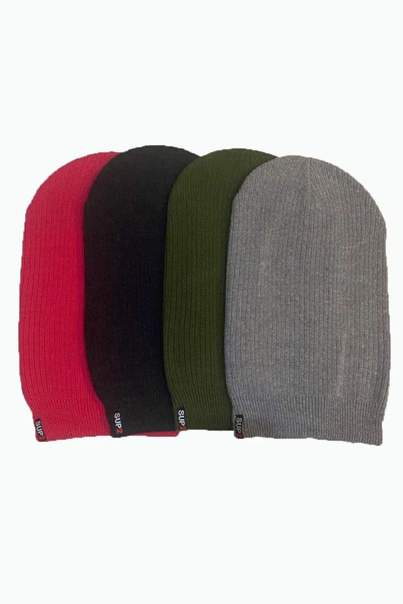 SUP2 'Famous' Long Rib Beanie