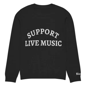 Support Live Music Personalized Knit Sweater