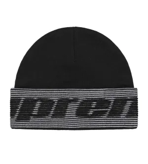 Supreme Reflective Jacquard Cuff Beanie Black