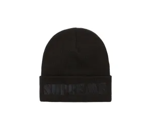 Supreme Stencil Beanie Black