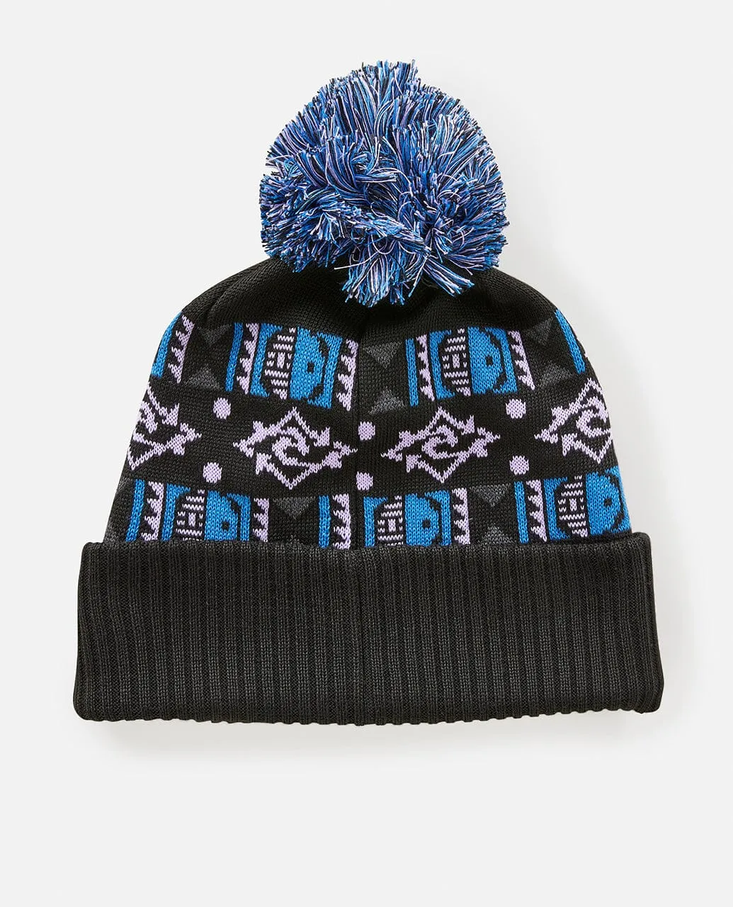 SWC Jacquard Tall Beanie - Black