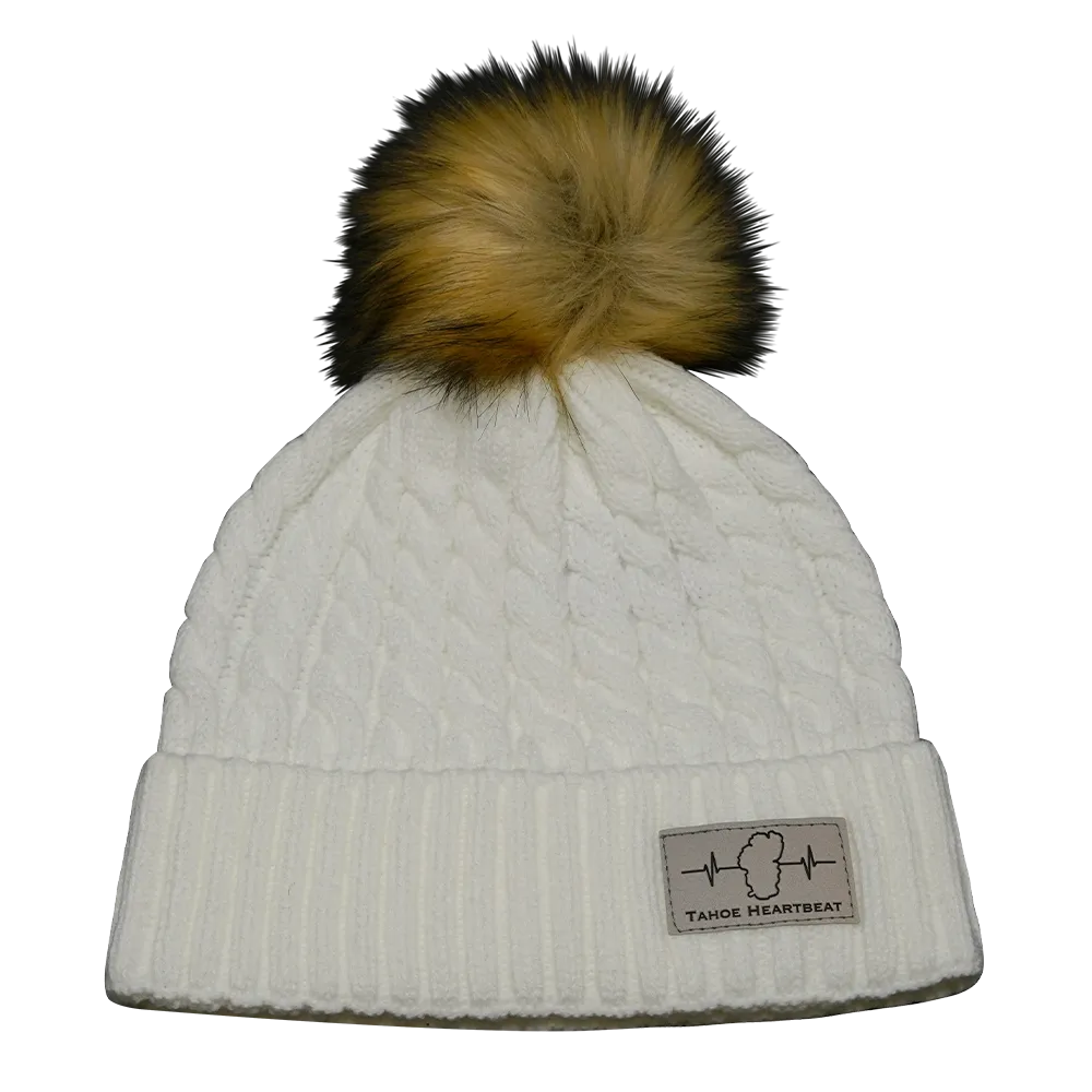 Tahoe Beanie | Pom | White