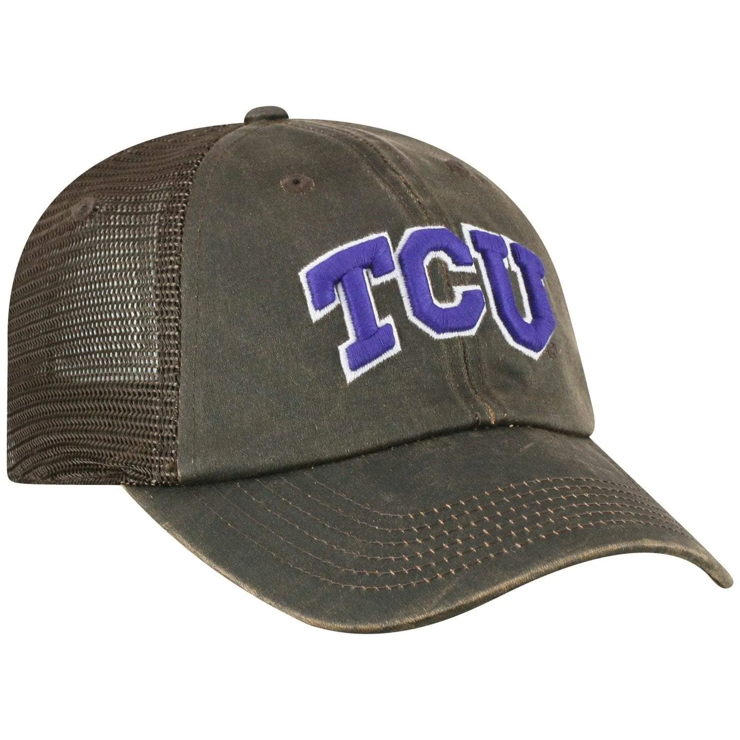 TCU Horned Frogs TOW Brown "Chestnut" Style Mesh Adj. Strap Relax Hat Cap