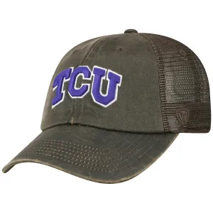 TCU Horned Frogs TOW Brown "Chestnut" Style Mesh Adj. Strap Relax Hat Cap