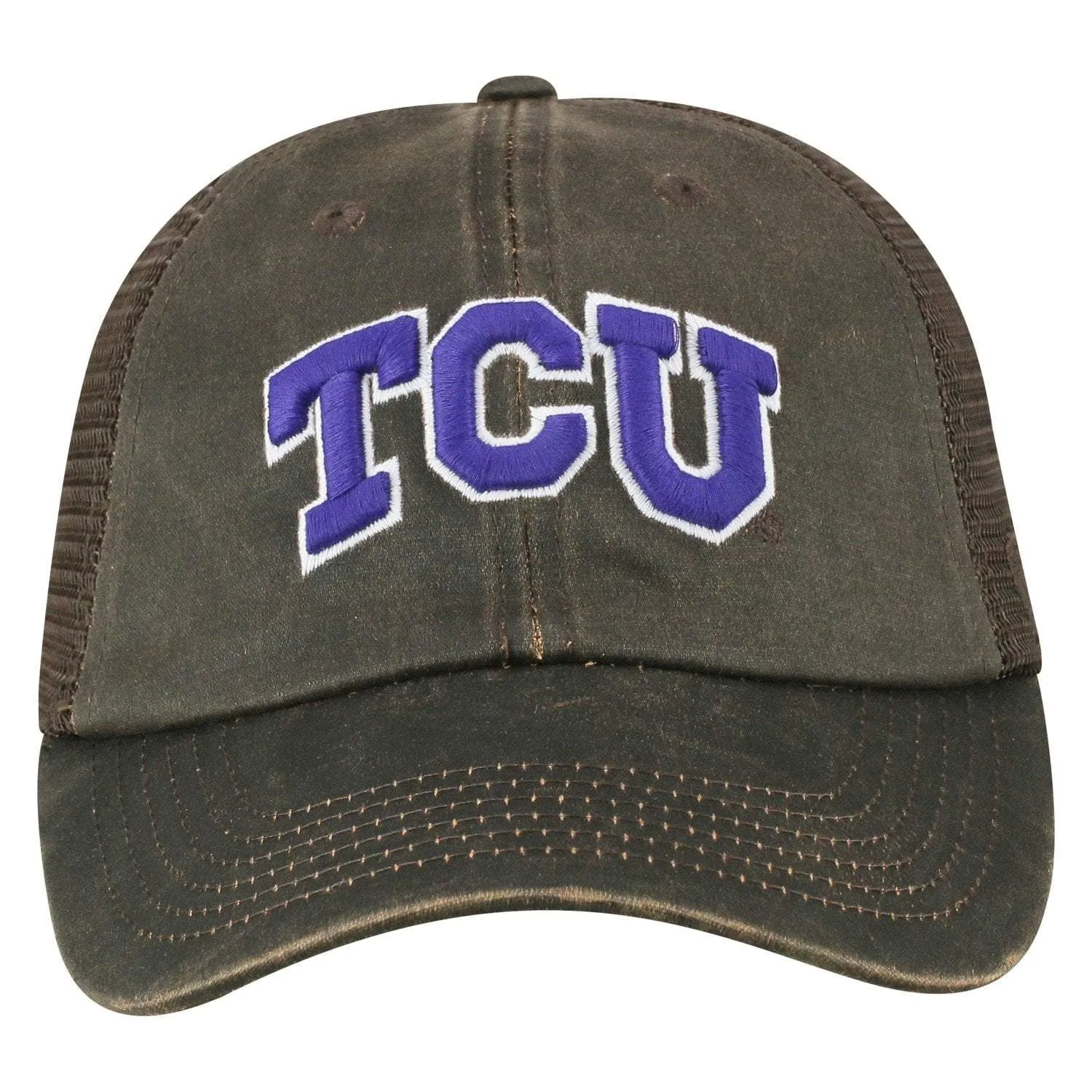 TCU Horned Frogs TOW Brown "Chestnut" Style Mesh Adj. Strap Relax Hat Cap