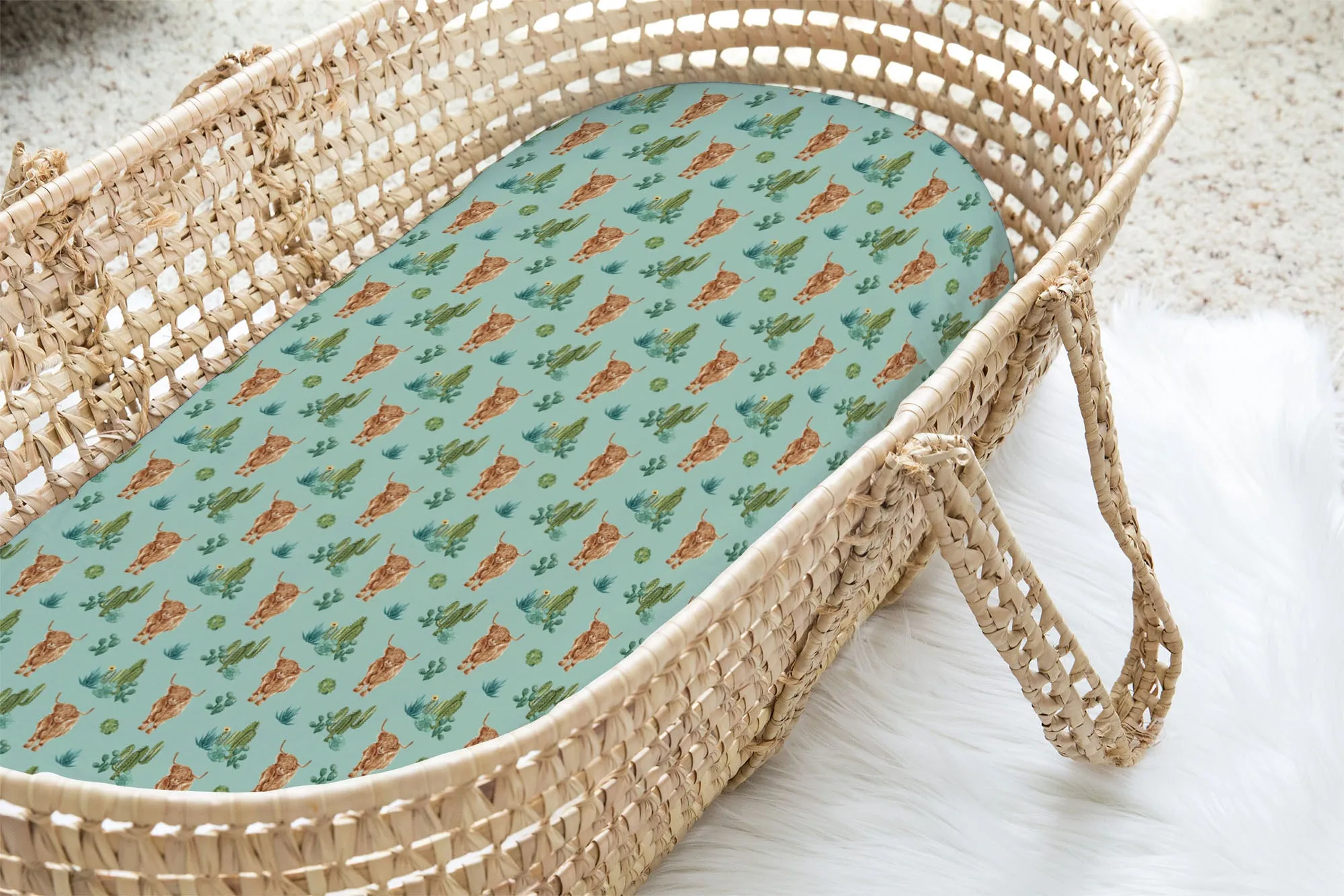 Teal Boho Desert Full Throttle Swaddle Set