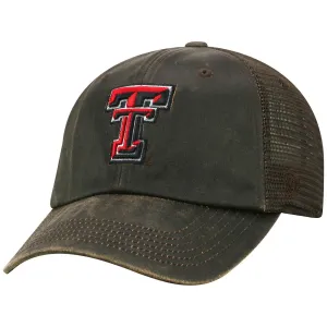 Texas Tech Red Raiders TOW Brown "Chestnut" Style Mesh Adj. Strap Relax Hat Cap