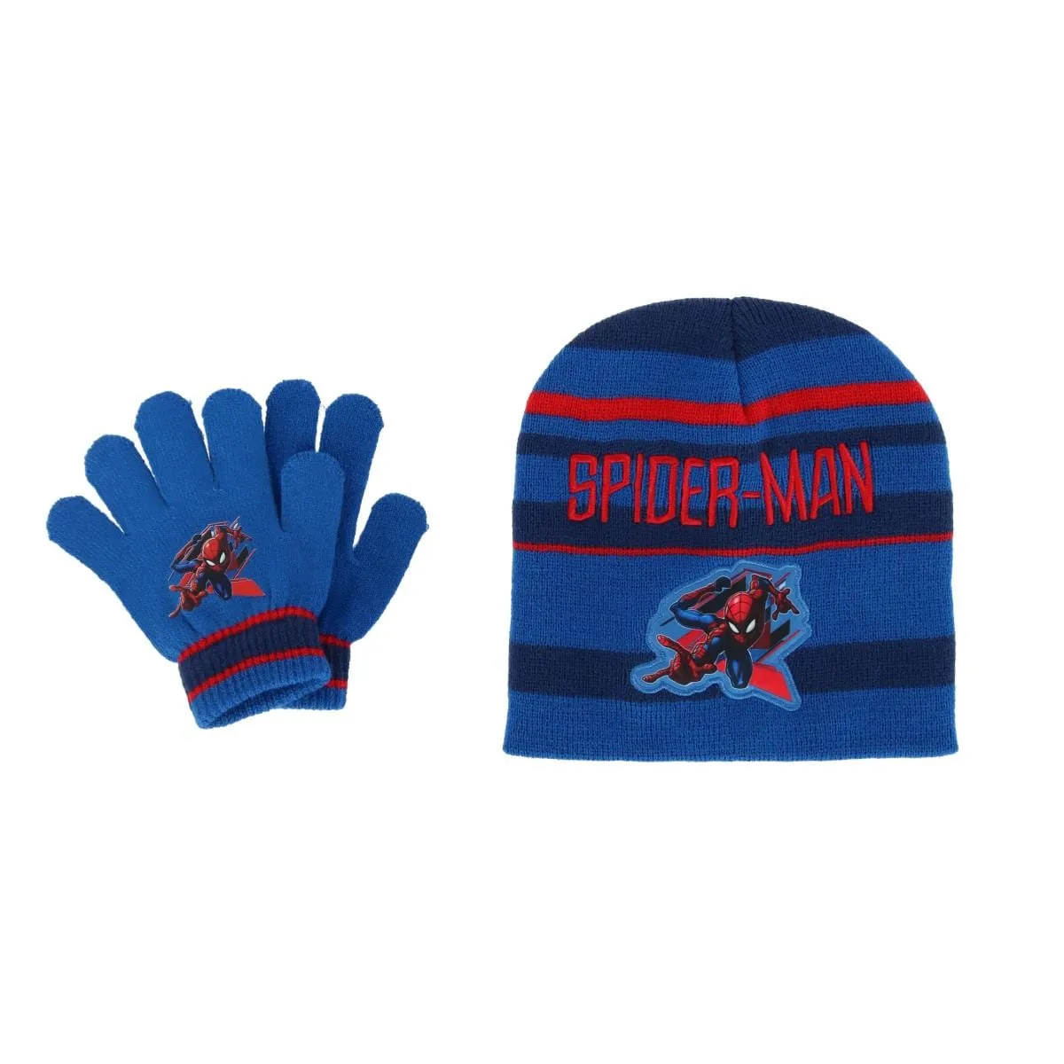 Textiel Trade Kids' One Size Fits Most Marvel Spider-Man Hat and Gloves Winter Set