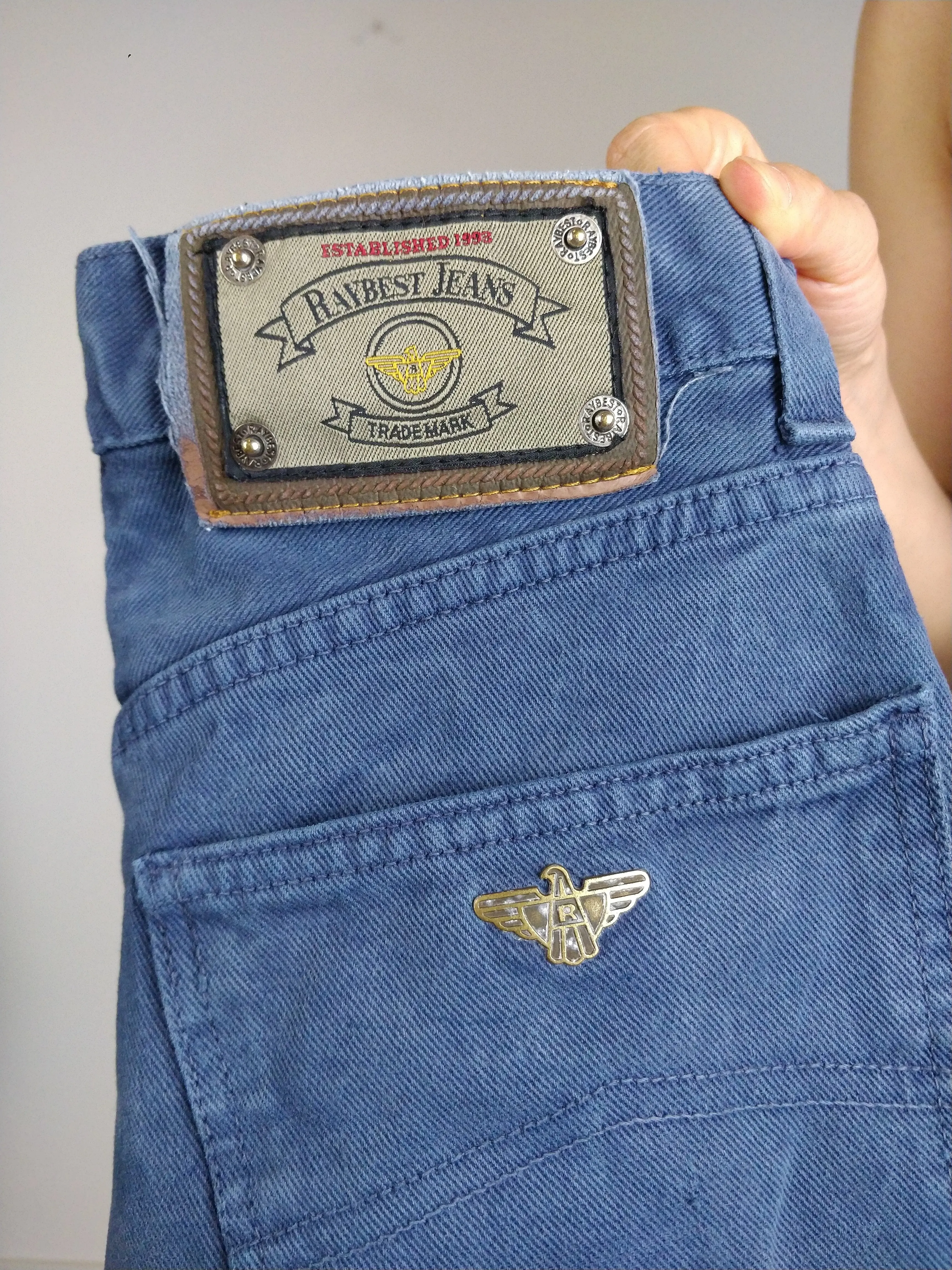 The Blue Raybest | Vintage blue Raybest high waist denim straight fit pants XS-S
