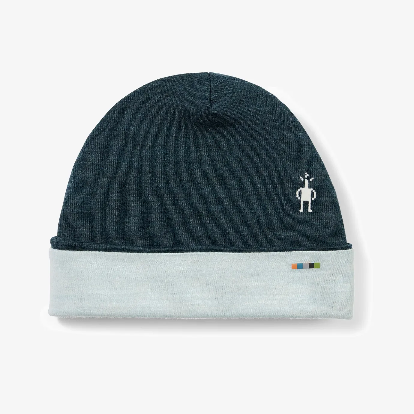 Thermal Merino Reversable Beanie Twilight Blue Heather