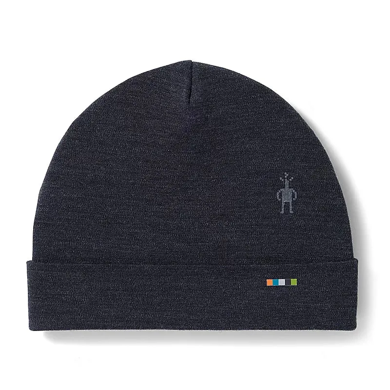Thermal Merino Reversible Cuffed Beanie (003 - Charcoal)