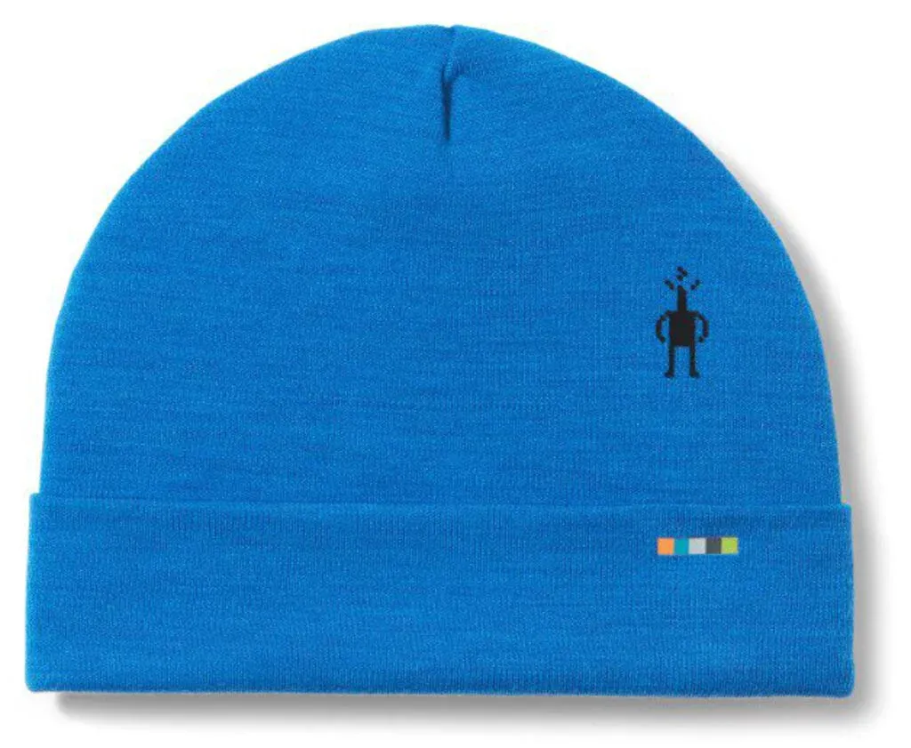 Thermal Merino Reversible Cuffed Beanie (K50 - Laguna Blue Heather)
