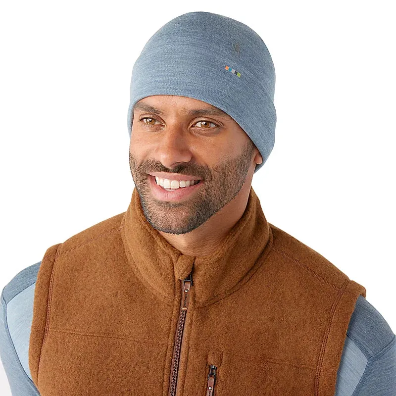 Thermal Merino Reversible Cuffed Beanie (M02 - Pewter Heather Blue)
