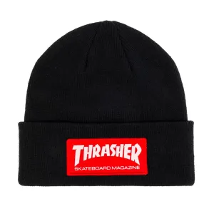 Thrasher Magazine Patch Logo Beanie - Black