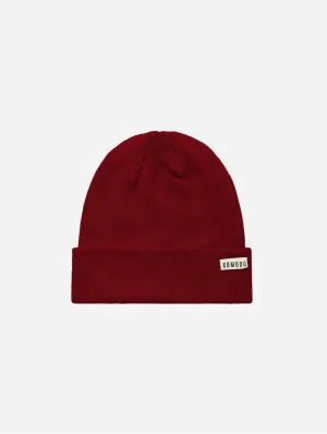 Town Unisex Organic Cotton Beanie Hat | Red