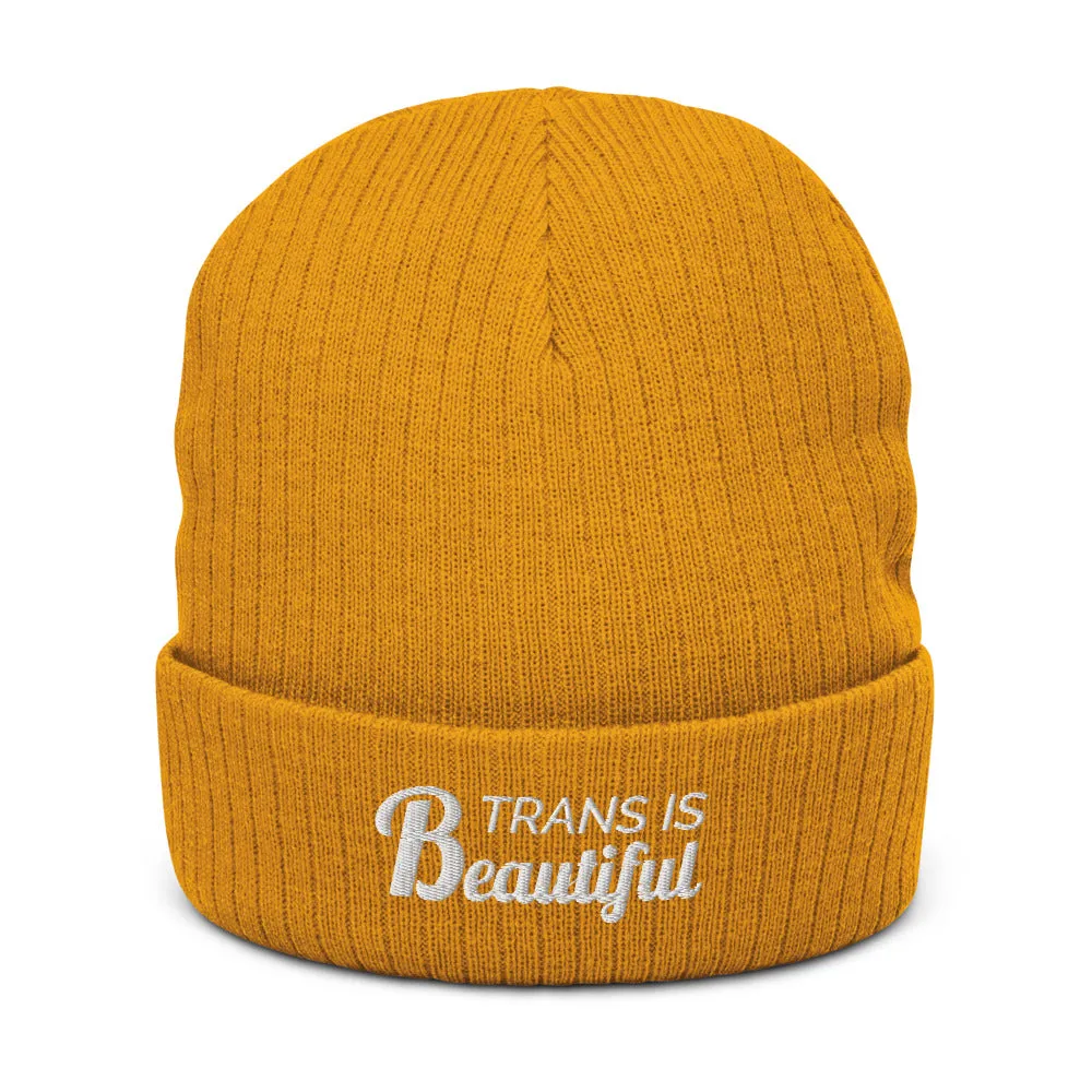Trans Is Beautiful Eco Beanie
