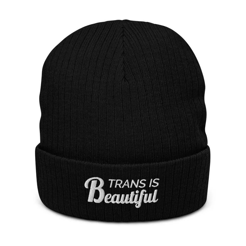 Trans Is Beautiful Eco Beanie