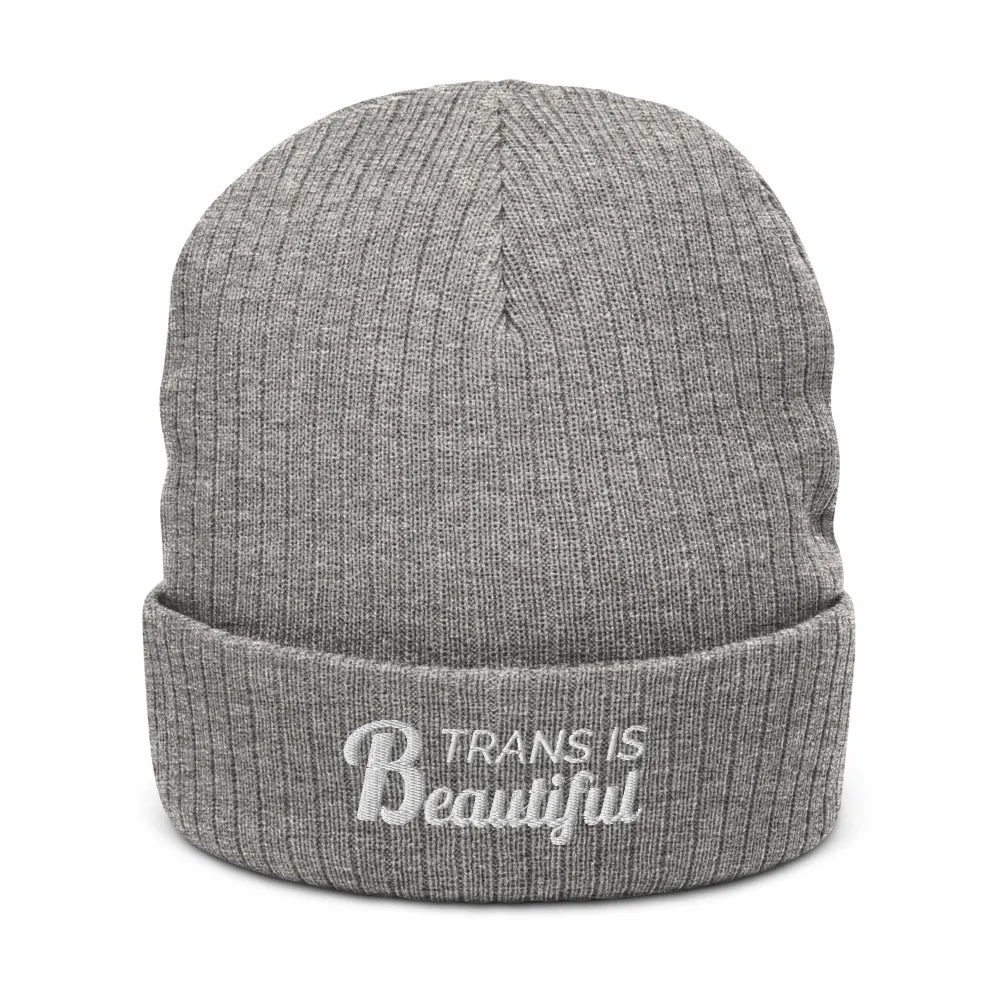 Trans Is Beautiful Eco Beanie