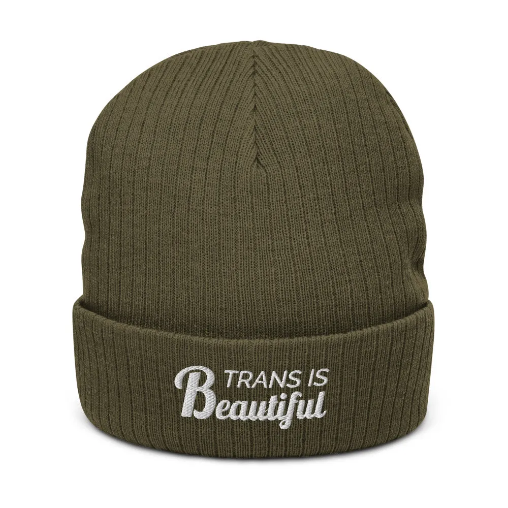 Trans Is Beautiful Eco Beanie