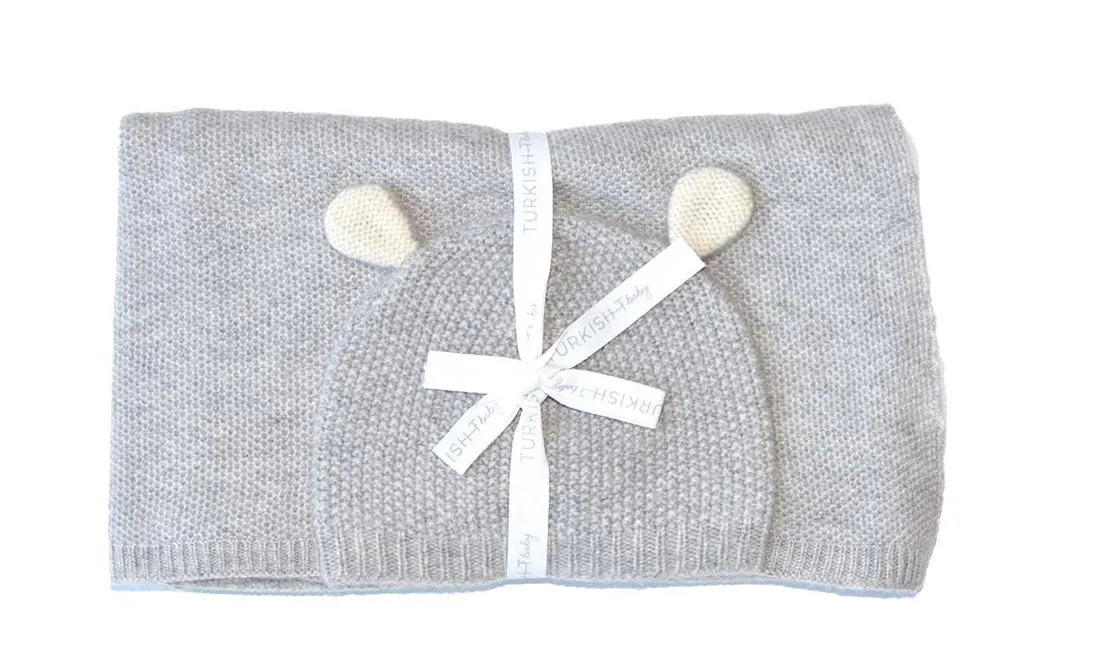 TURKISH T~ Cashmere blanket and beanie