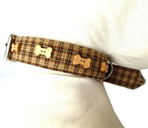 Tweed Dog Collar by Prediletto