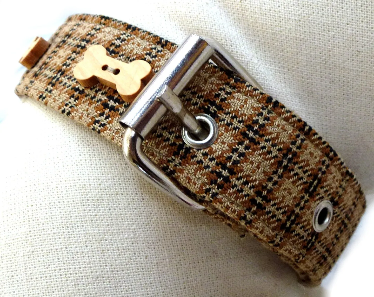 Tweed Dog Collar by Prediletto