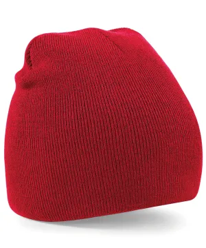 Two-tone pull-on beanie | Classic Red