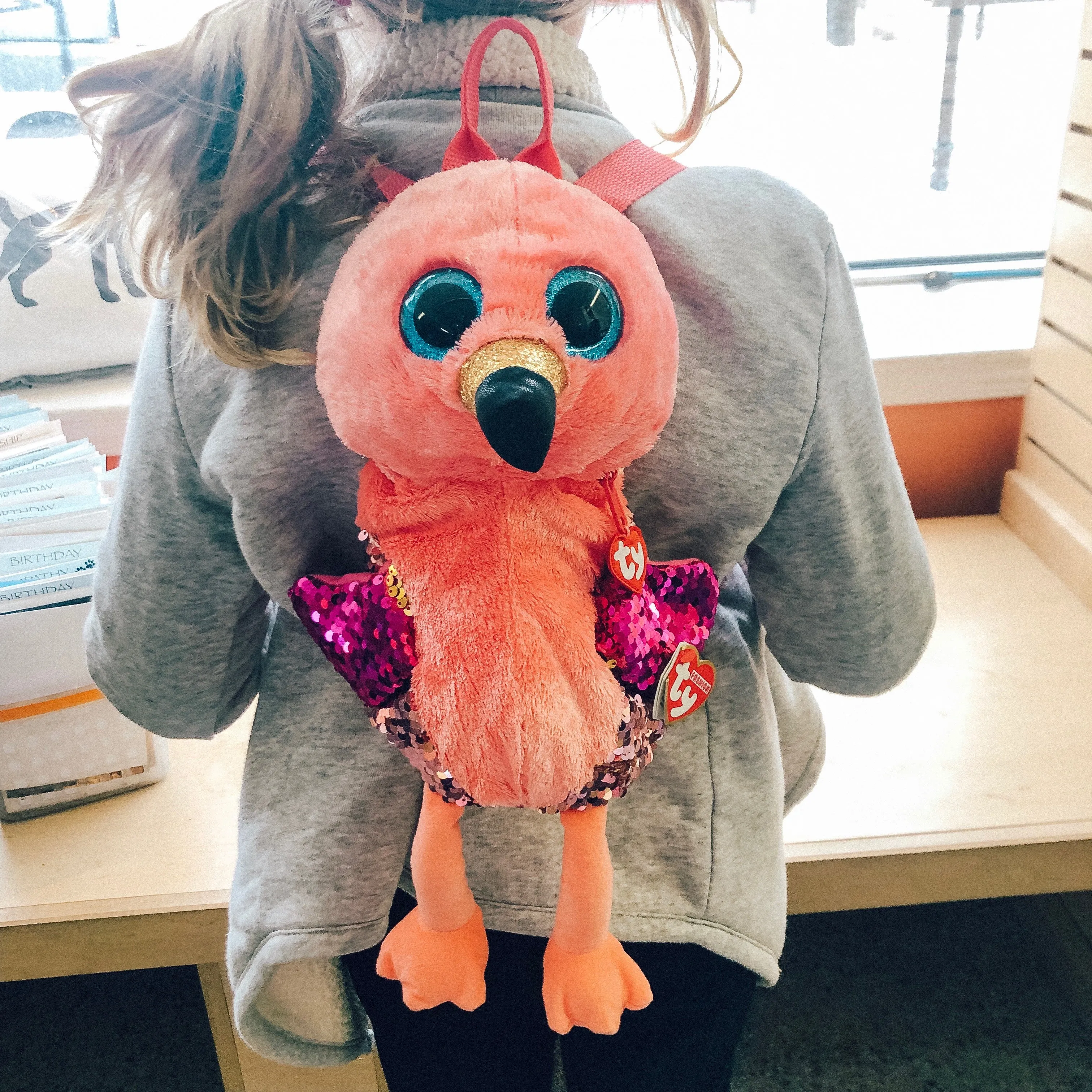 TY Beanie Boo Gilda Sequin Backpack 13"