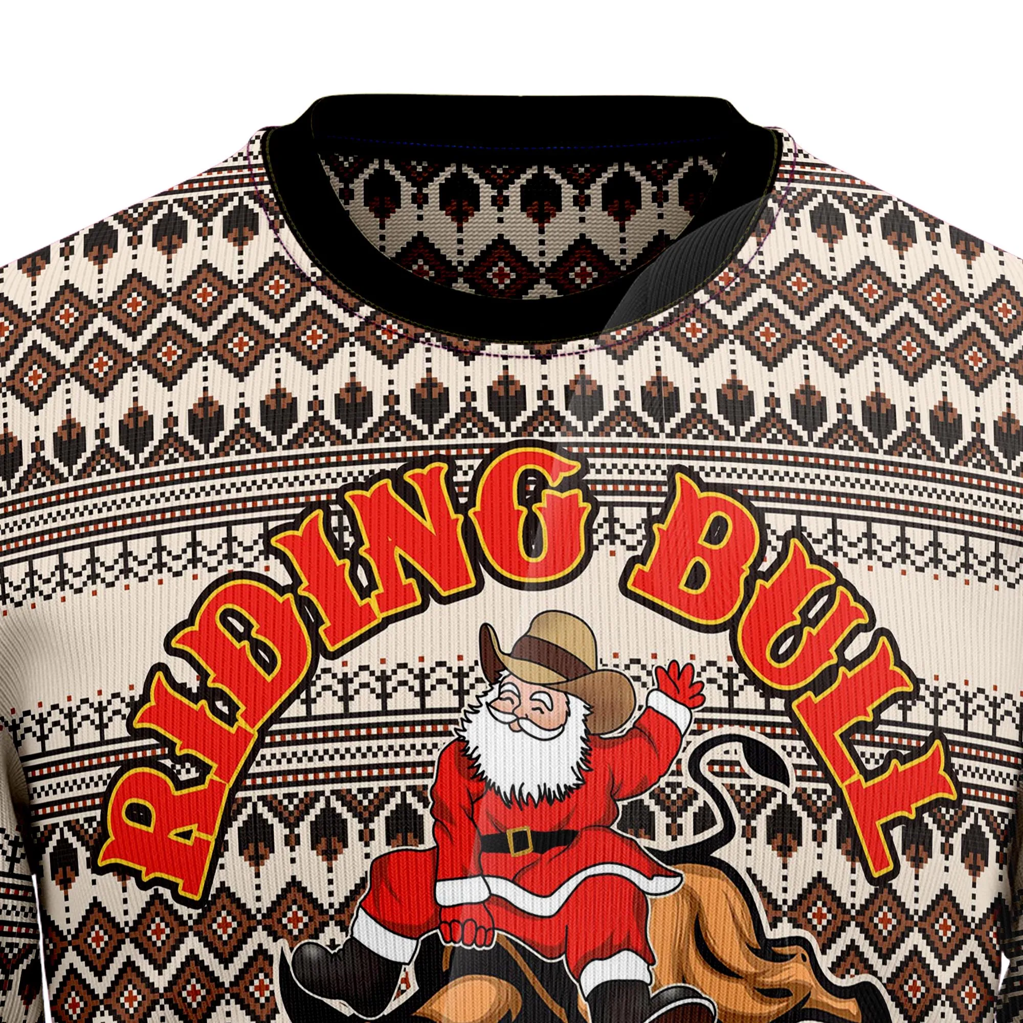 Ugly Sweater JulesRoche All-Over Print Cotton Blend Christmas