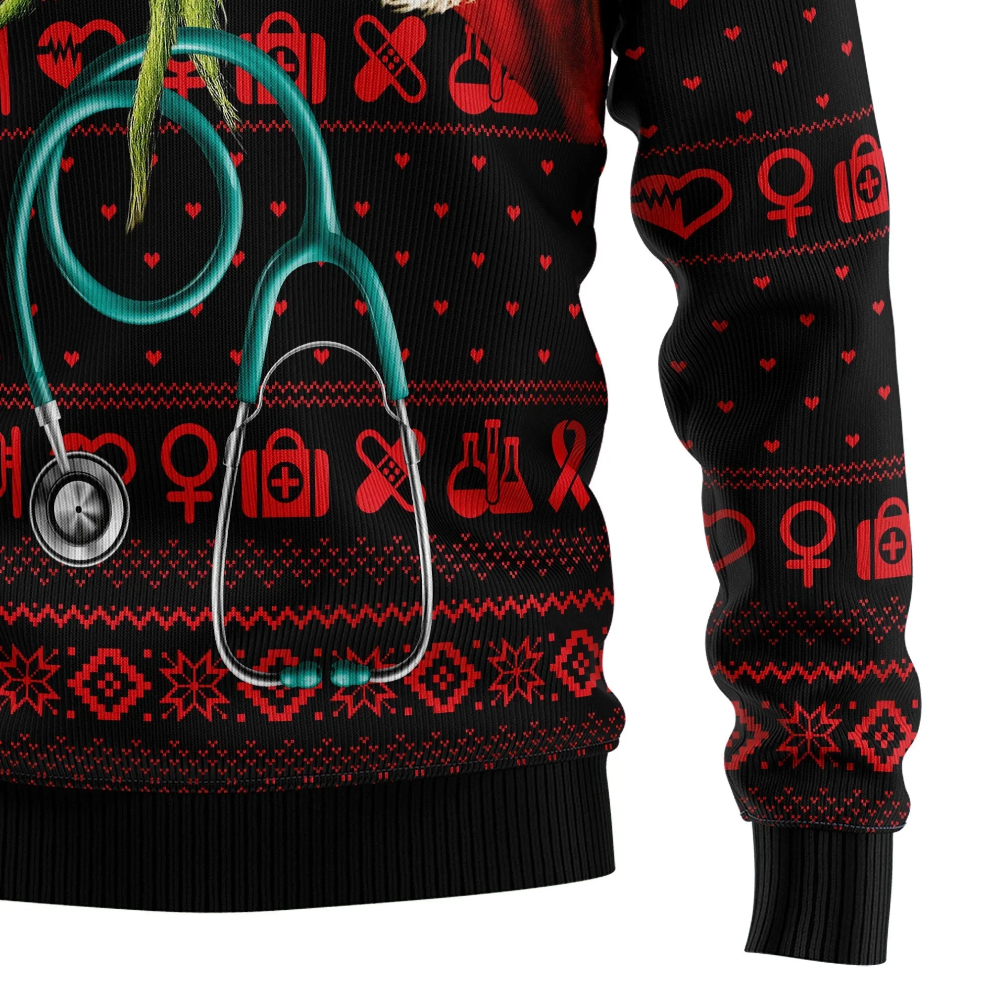 Ugly Sweater JulesRoche All-Over Print Cotton Blend Holiday