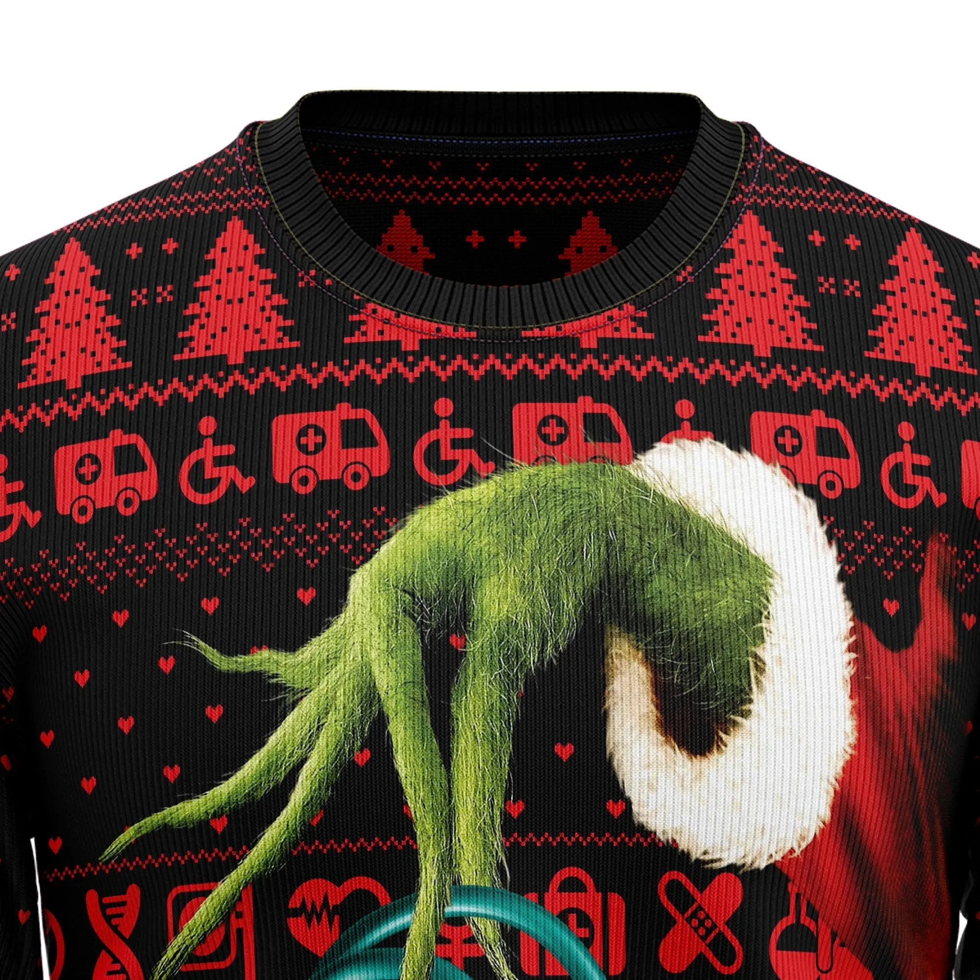 Ugly Sweater JulesRoche All-Over Print Cotton Blend Holiday