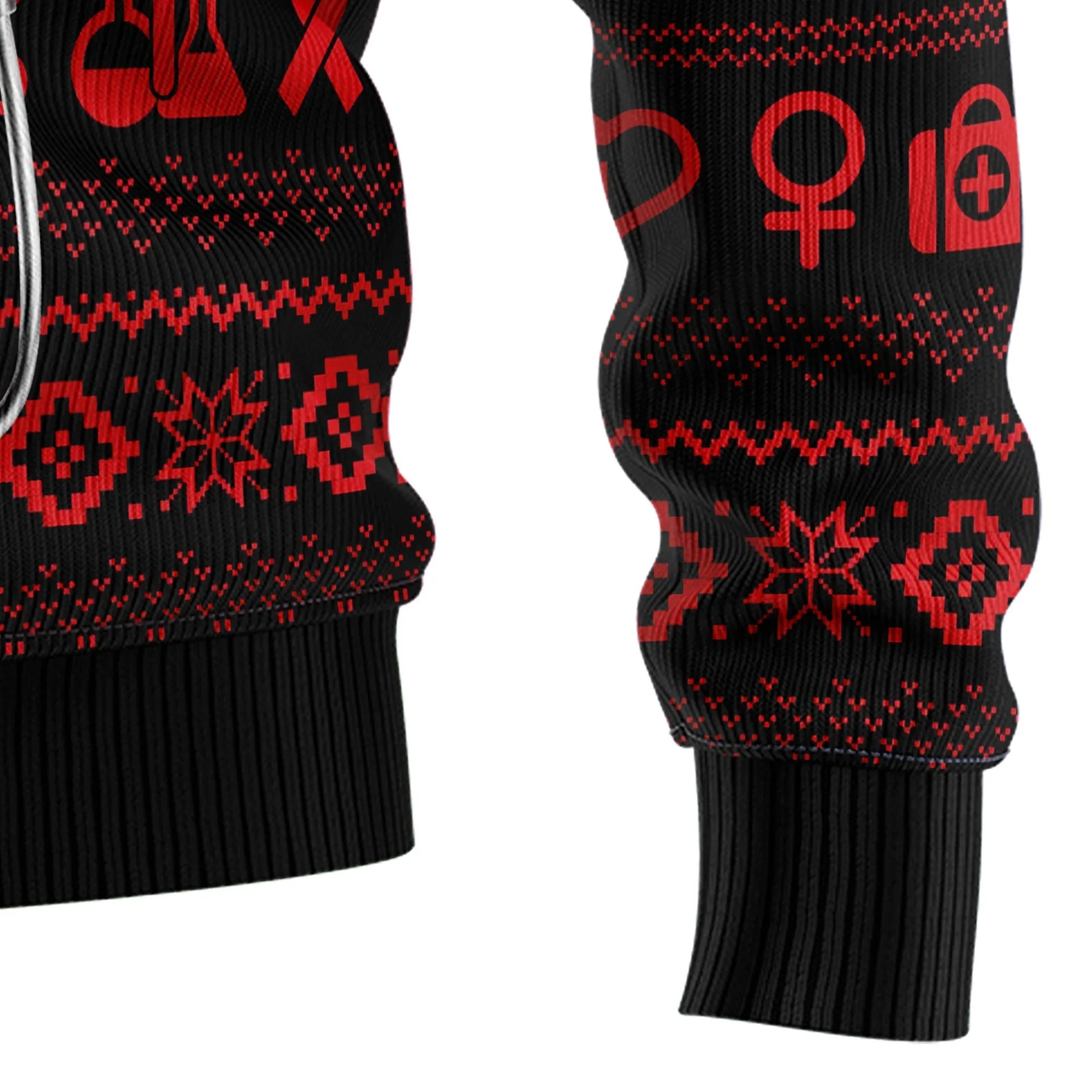 Ugly Sweater JulesRoche All-Over Print Cotton Blend Holiday