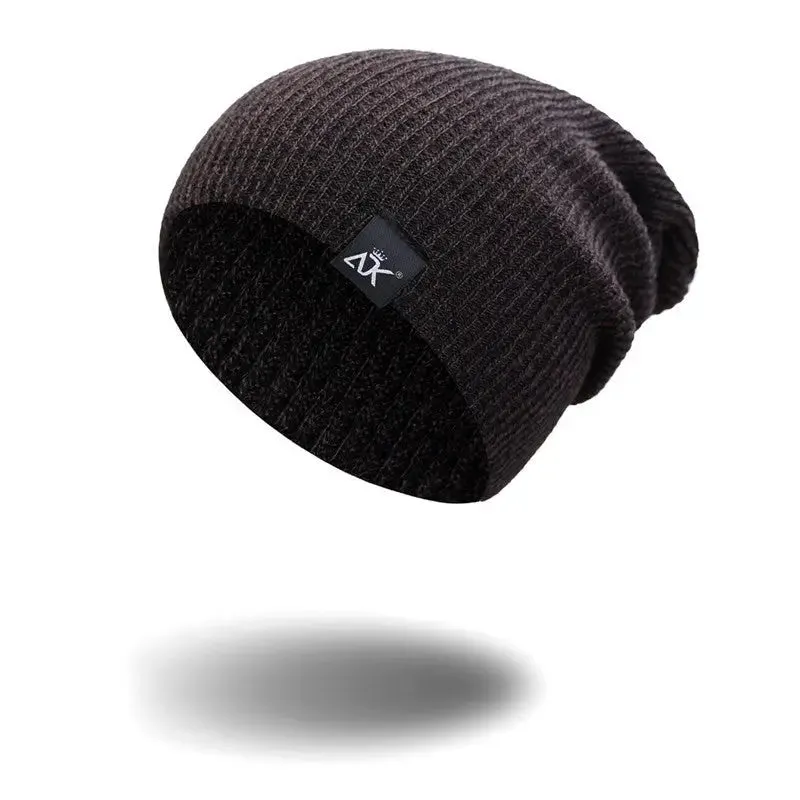 Unisex Fashionable Knitted Beanie with Adjustable Sizes & Warm Acrylic Fabric