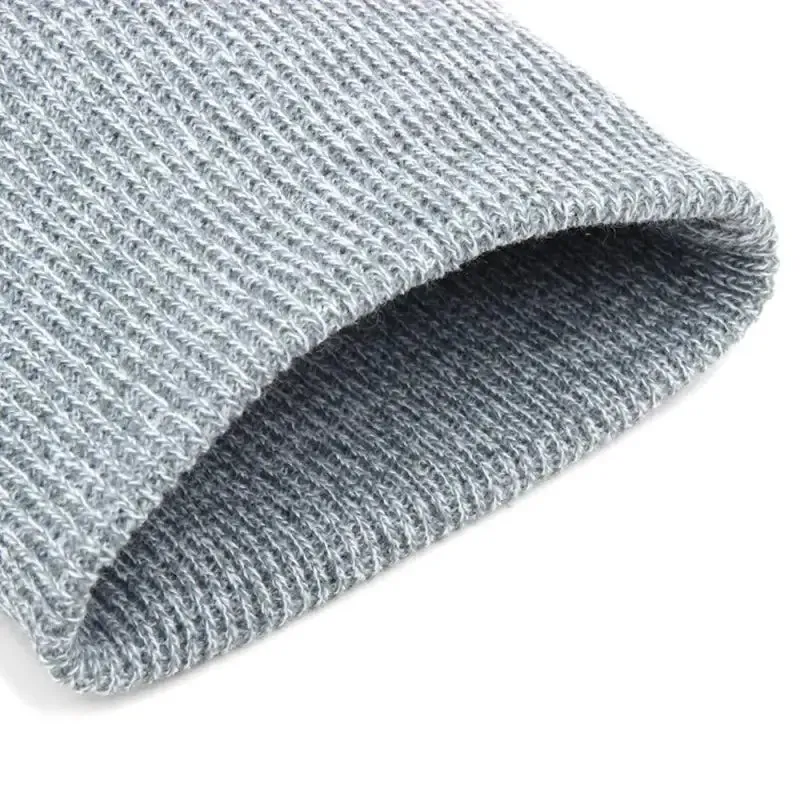 Unisex Fashionable Knitted Beanie with Adjustable Sizes & Warm Acrylic Fabric