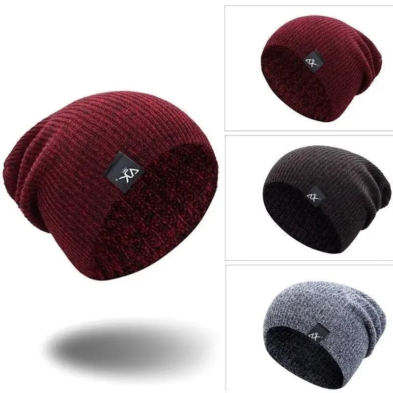 Unisex Fashionable Knitted Beanie with Adjustable Sizes & Warm Acrylic Fabric
