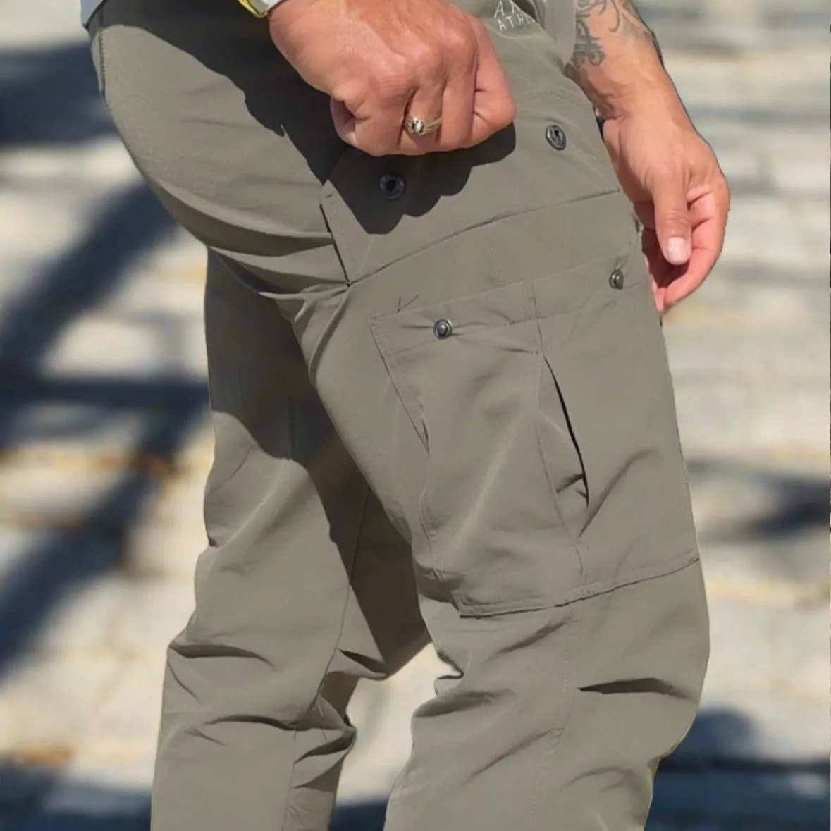Unisex Urban Flex Cargo Joggers Military Olive