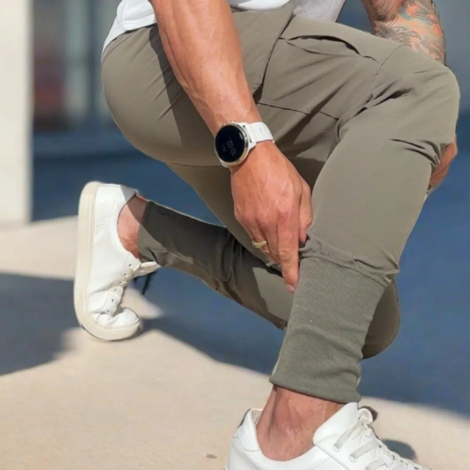 Unisex Urban Flex Cargo Joggers Military Olive