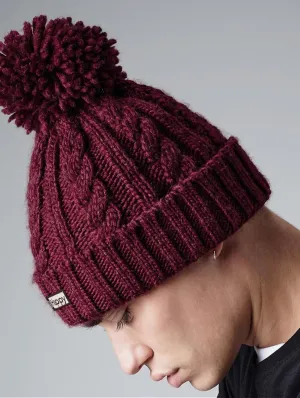 Vegan Cable Knit Melange Beanie | Multiple Colours