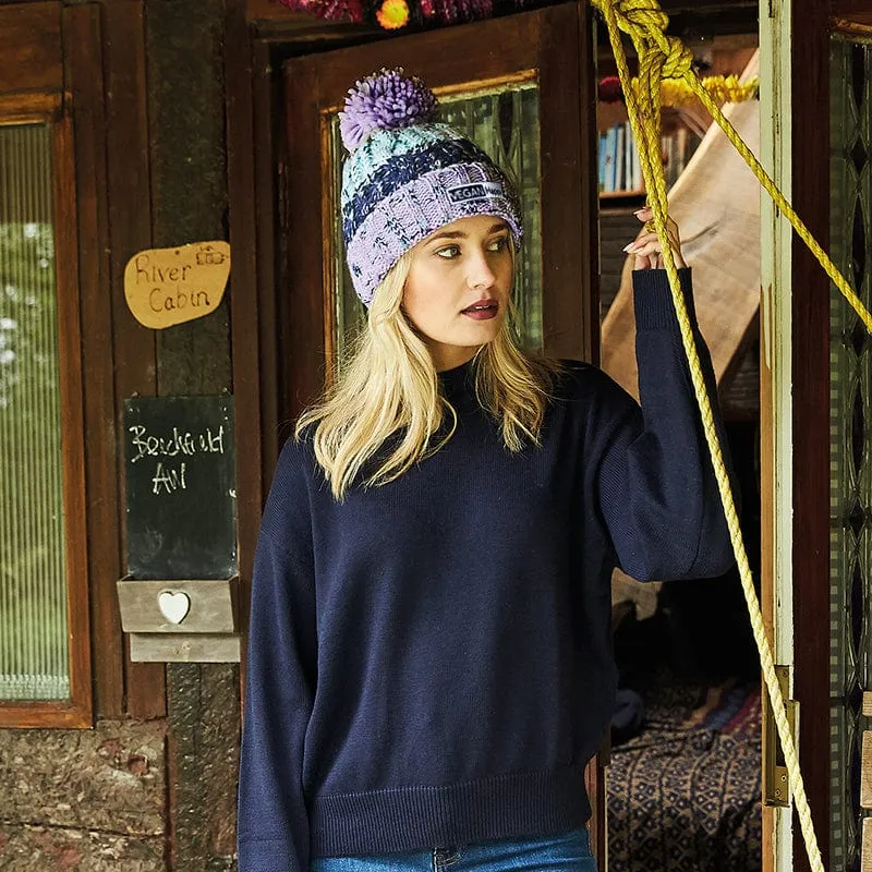 Vegan Corkscrew Pom Pom Beanie | Multiple Colours