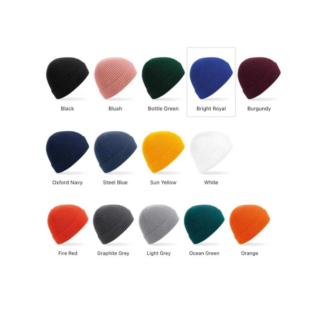 Vegan Engineered Ribbed Beanie | Multiple Colours