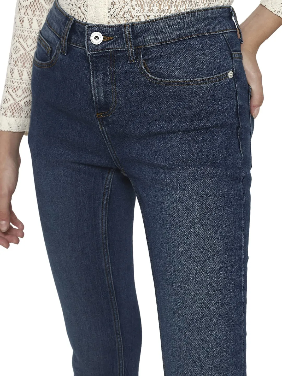 VERO MODA Women's Skinny Fit Blue Classic Jeans_31
