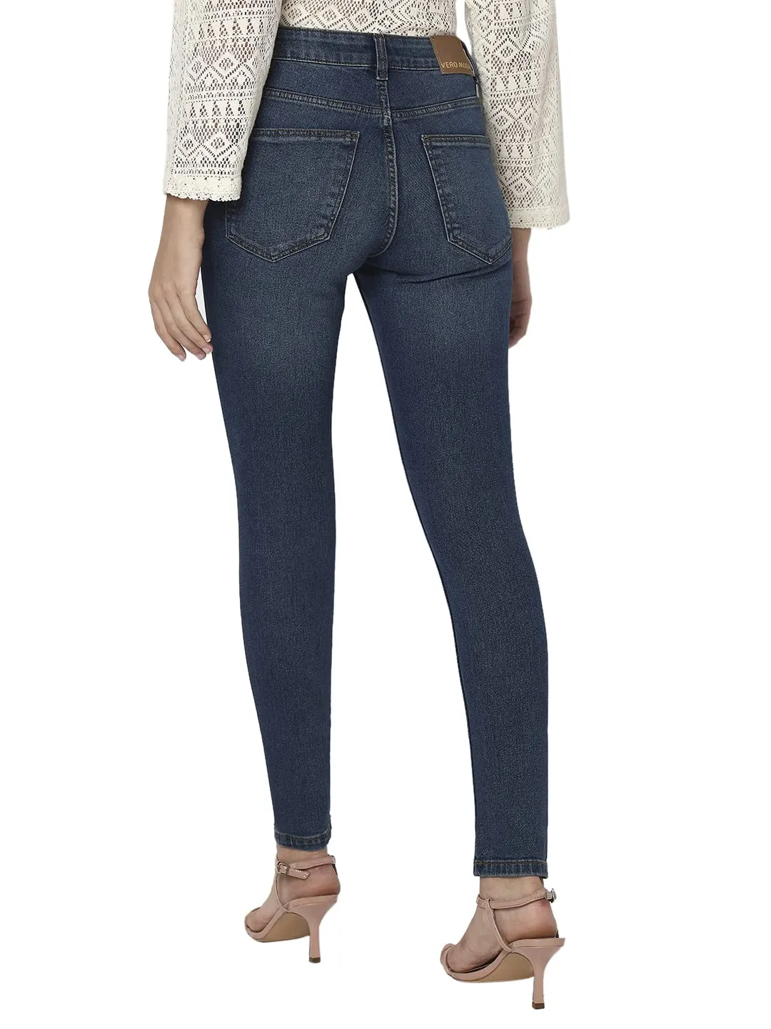 VERO MODA Women's Skinny Fit Blue Classic Jeans_31