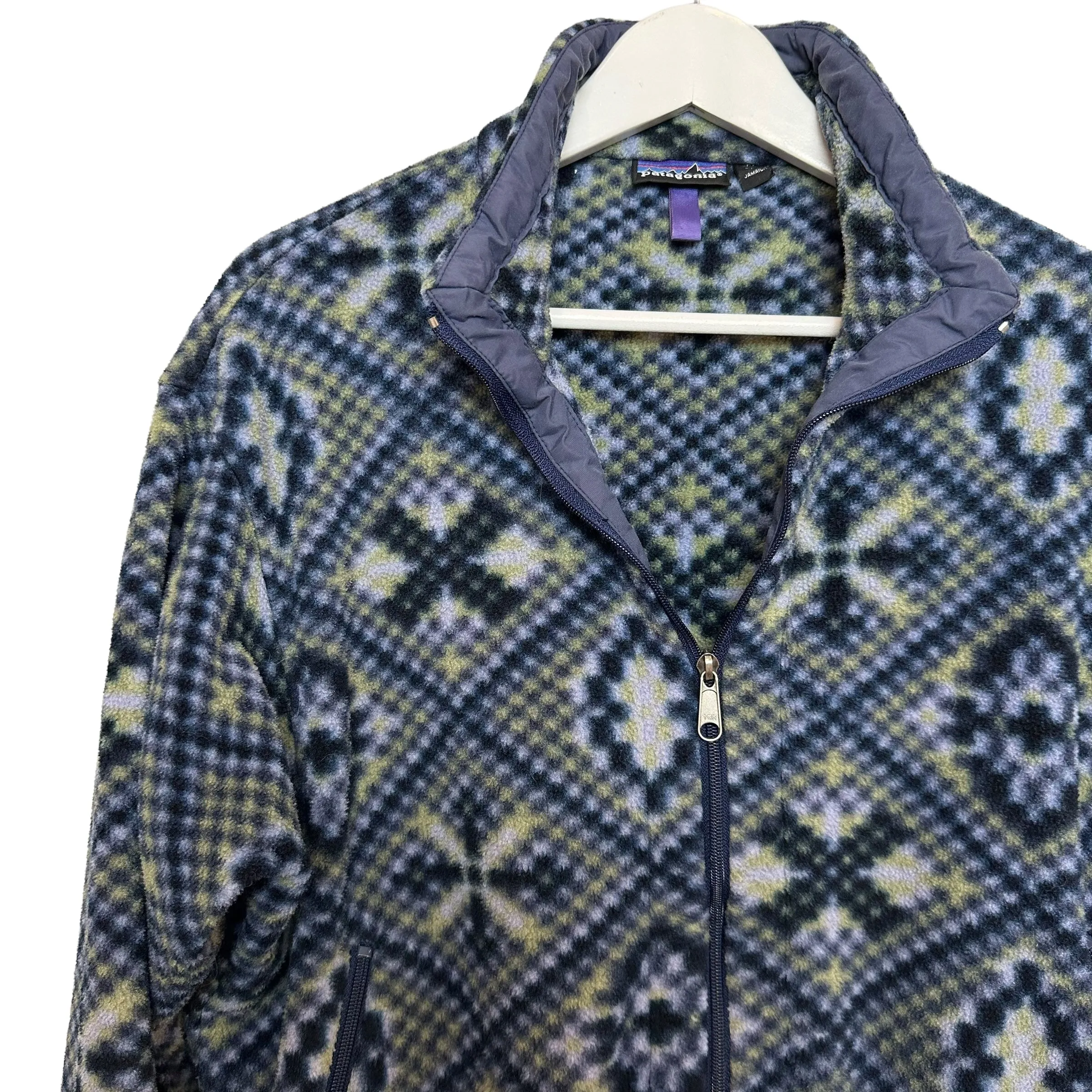 Vintage 90s Patagonia Fleece Pullover Tunic Synchilla Made in the USA Blue