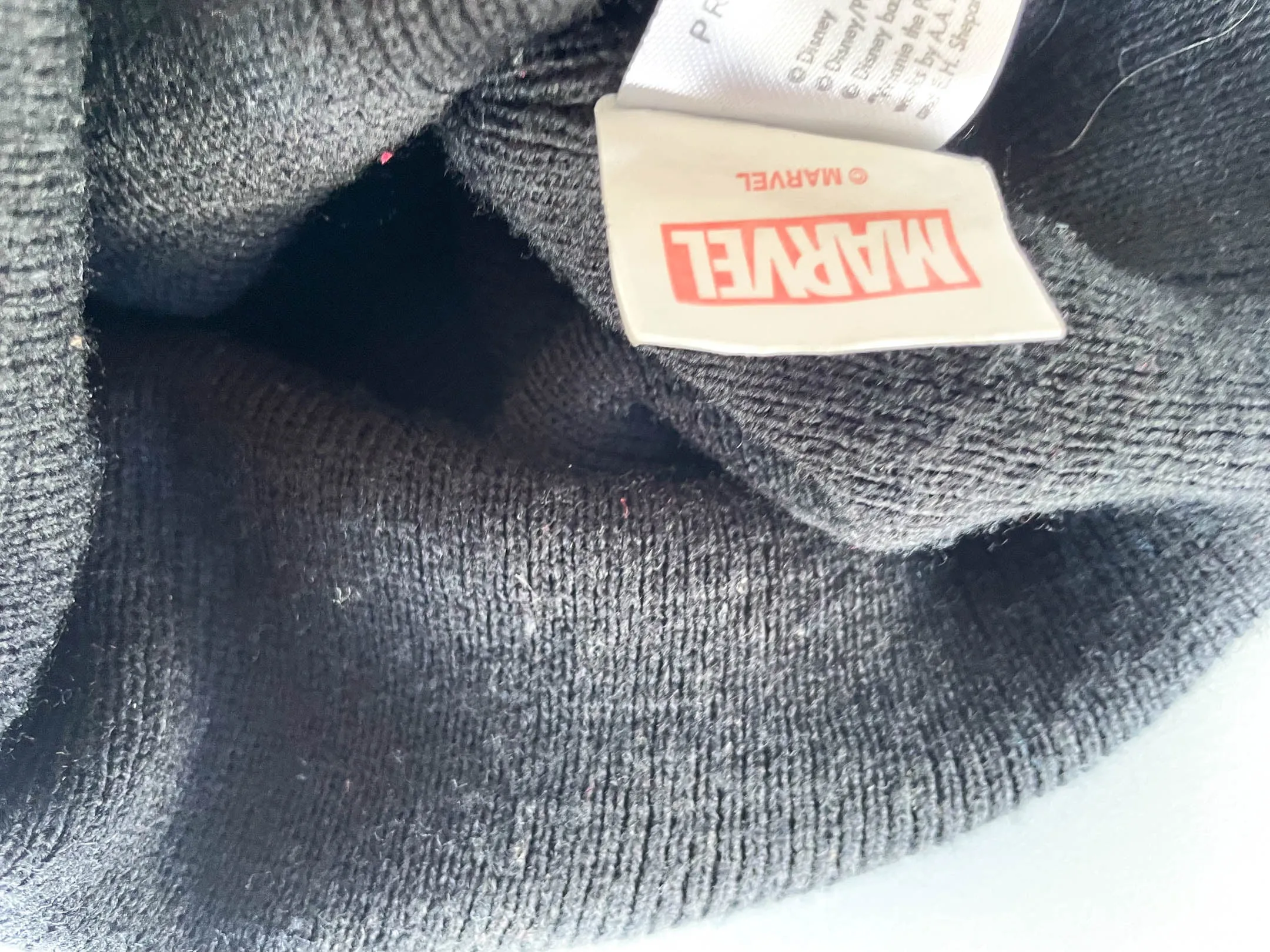 Vintage black Marvel Spiderman beanie wool knitted hat| SKU 4346