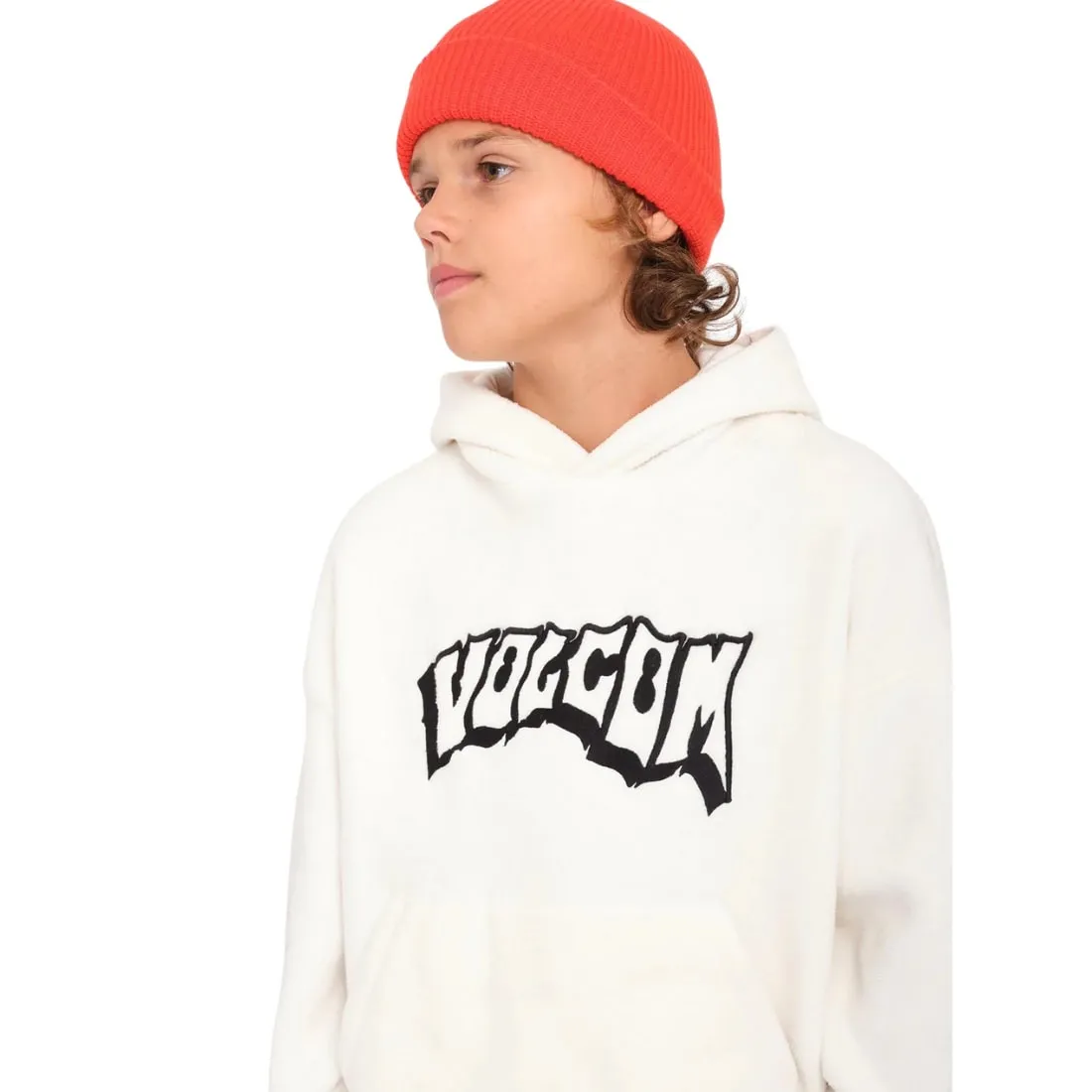Volcom Kids Full Stone Beanie - Bright Red