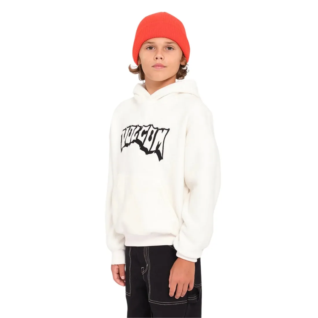 Volcom Kids Full Stone Beanie - Bright Red